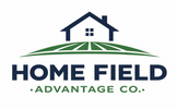 Logo of Home Field Advantage Co. with a house and fields design on a white background